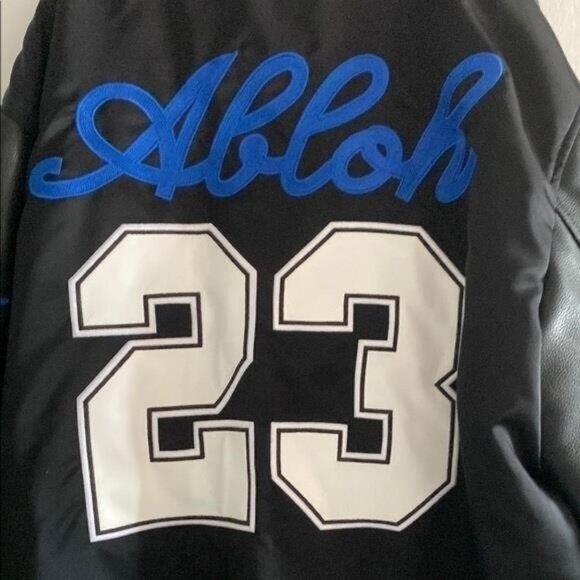 New Authentic Men’s Off-White Black Varsity Jacket - Picture 9 of 12